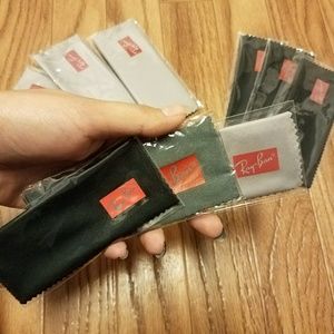 9 Ray-Ban cleaning cloths.